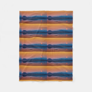 Couverture Polaire Bateau Lune Paisible Nager Plonger Destinée du Des
