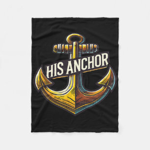 Couverture Polaire Bateau mari son ancre femmes couple assorti
