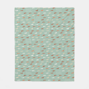 Couverture Polaire Bateaux manquants - turquoise léger
