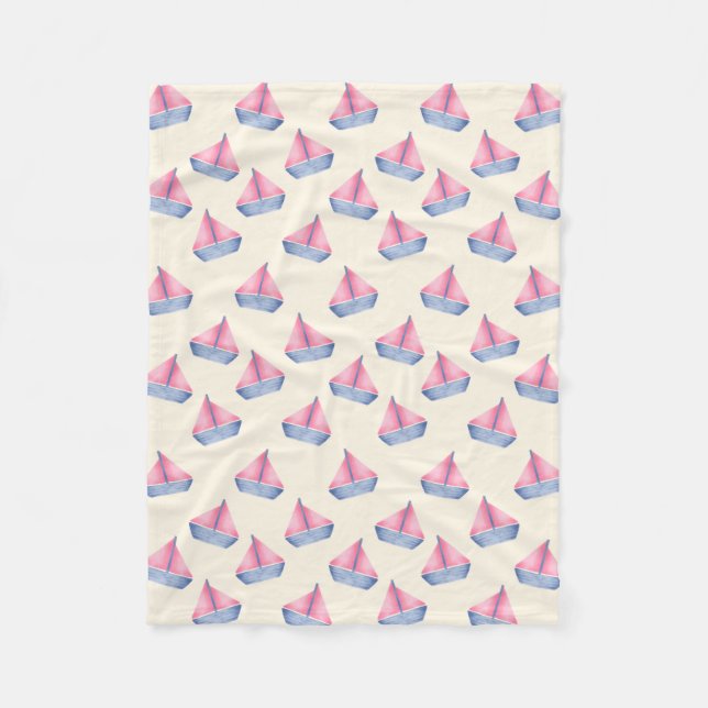 Couverture Polaire Bateaux nautiques pour bébé (Devant)
