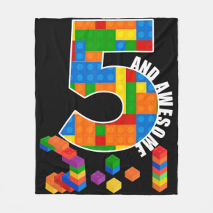 Couverture Polaire Bâtiment Blocs Briques 5 ans Awesome Anniversaire