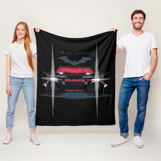Couverture Polaire Batman Batmobile - Je Suis L'Ombre (En situation)