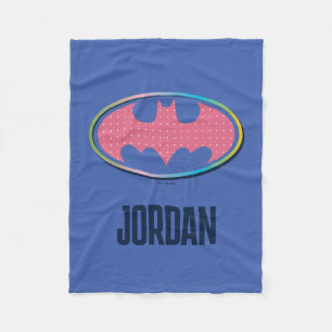 Couverture Polaire Batman   Logo Pink Polka Dot