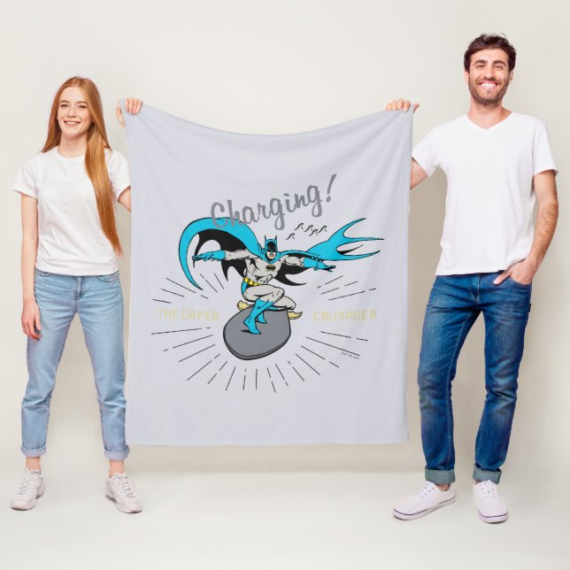 Couverture Polaire Batman Surfing - Chargement ! (En situation)