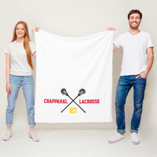 Couverture Polaire Bâtons de crosse Couleurs de l'équipe Nom du joueu