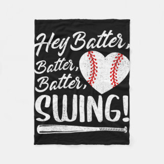 Couverture Polaire Batter Swing Baseball Coeur Maman Mignonne Mère Fe