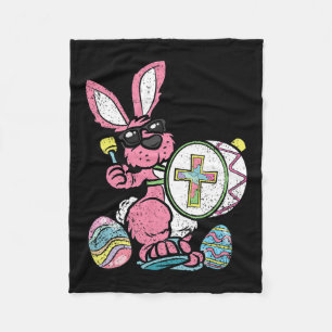 Couverture Polaire Batterie de lapin Chasse aux oeufs de Pâques Chass