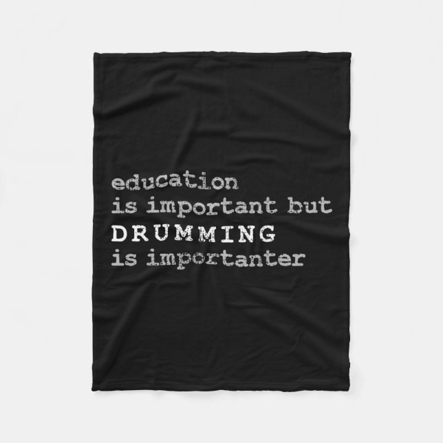 Couverture Polaire Batteries Marching Band Drummer Education (Devant)