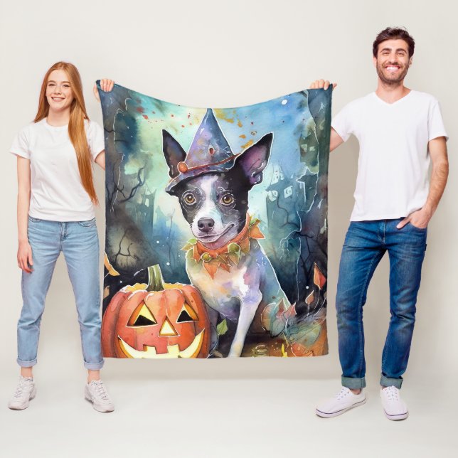 Couverture Polaire Battle australienne d'Halloween avec la peur Citro (En situation)