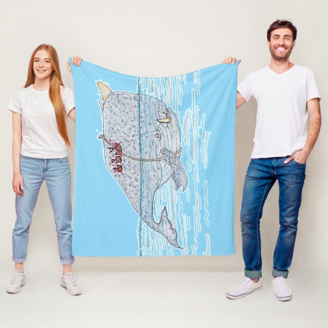 Couverture Polaire Battle Horn-Whale (En situation)