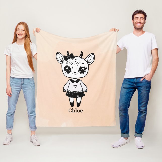 Couverture Polaire bavoir à rot (En situation)