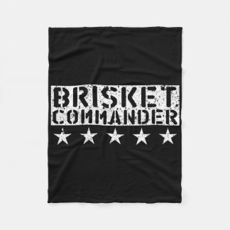 Couverture Polaire [bbq Dude] Brisket Commander Bbq Shirt 
