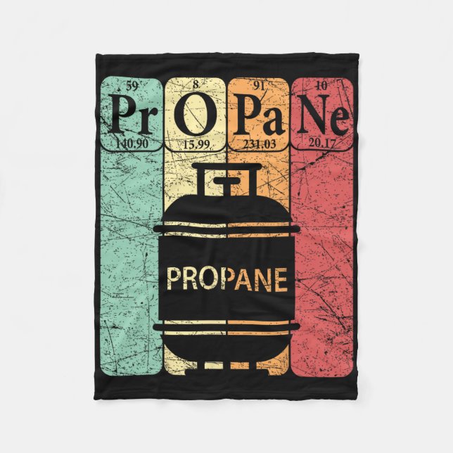 Couverture Polaire Bbq Propane Éléments de table périodique Grill Bbq (Devant)