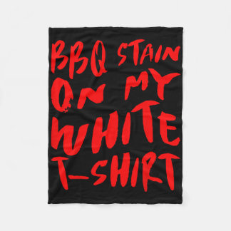 Couverture Polaire Bbq Stain Sur Mon Blanc - Bbq