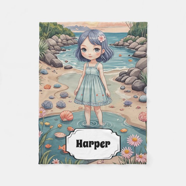 Couverture Polaire Beachcomber's Bliss Personnalisé (Devant)