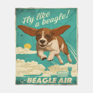 Couverture Polaire Beagle Dog Air