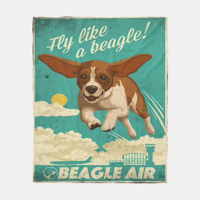 Couverture Polaire Beagle Dog Air (Devant)