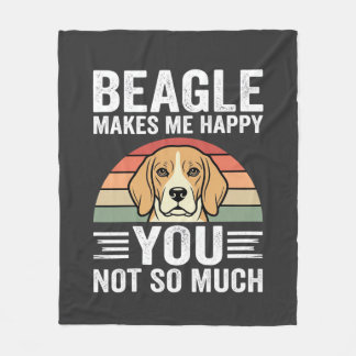 Couverture Polaire Beagle Me Rend Heureux Amateur De Chien