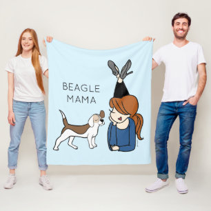 Couverture Polaire Beagle personnalisé Mama Fleece Blanket
