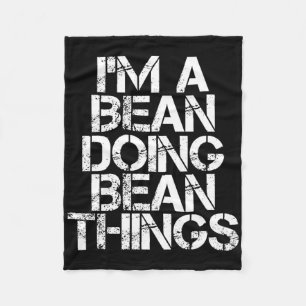 Couverture Polaire Bean Funny Nom de famille Arbre de famille Anniver