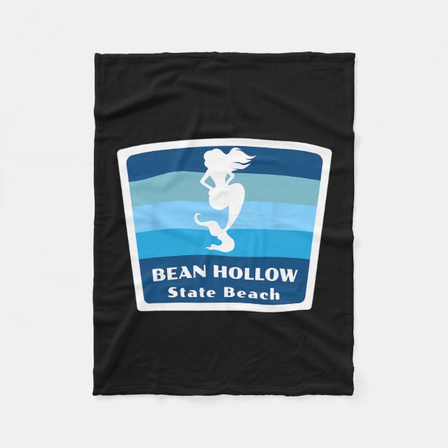 Couverture Polaire Bean Hollow State Beach California Mermaid Vacatio (Devant)