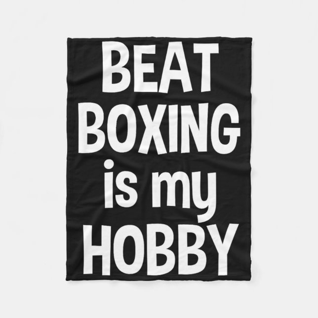 Couverture Polaire Beat Boxing Est Mon Hob3 (Devant)