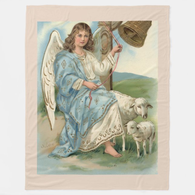 Couverture Polaire Beau Ange Et Boule D'Or (Devant)