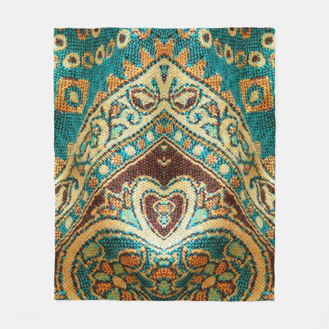 Couverture Polaire Beau, arabe, arabe, arabique, arabique, tissu arab (Devant)