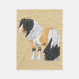 Couverture Polaire Beau Cheval à baguette de la poupée de Pinto