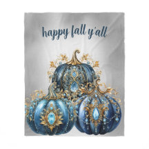 Beau citrouille bleu et or bijoux