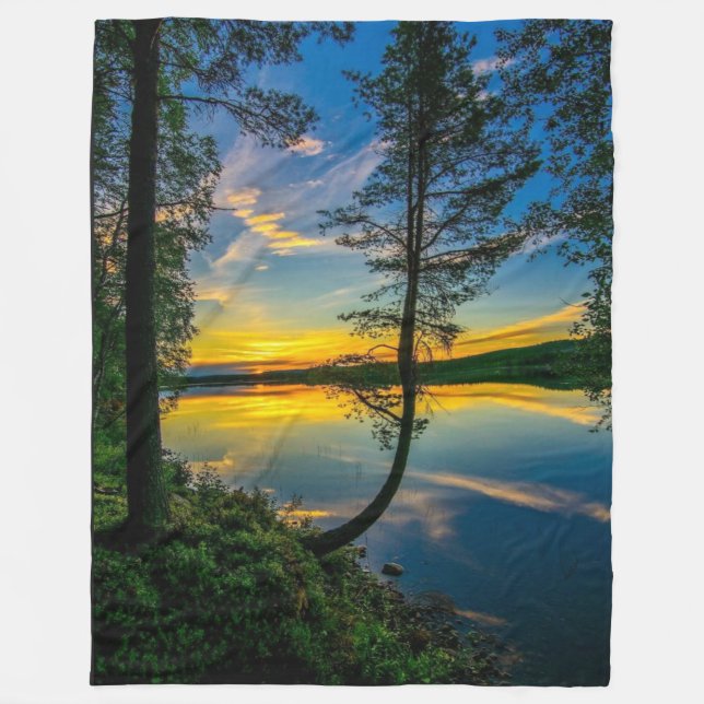 COUVERTURE POLAIRE BEAU COUCHER DE SOLEIL (Devant)