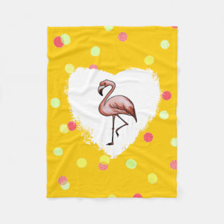 Couverture Polaire beau flamant rose