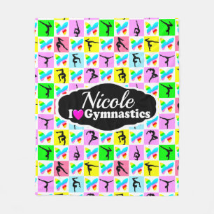 COUVERTURE POLAIRE BEAU GYMNASTIQUE BUTTERFLY DESIGN