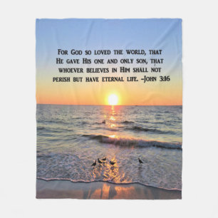 COUVERTURE POLAIRE BEAU JOHN 3:16 FLEECE BLANKET
