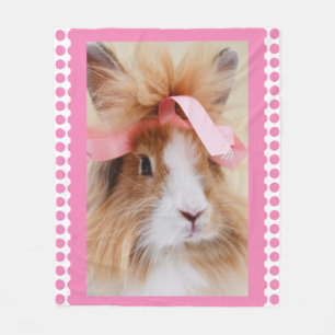 Couverture Polaire Beau lapin nain de Lionhead