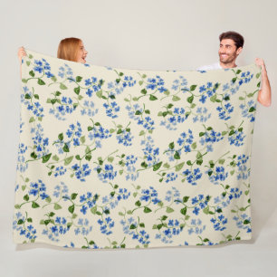 Couverture Polaire Beau motif fleuri sans soudure