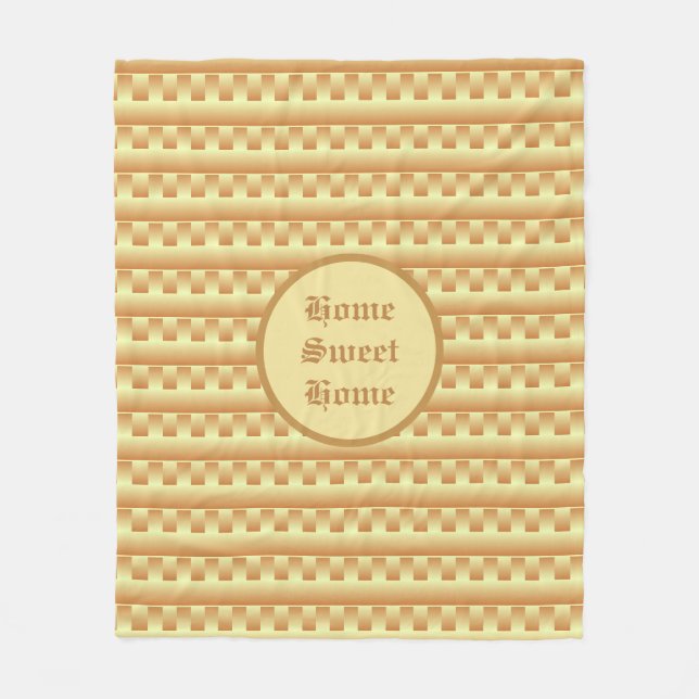 Couverture Polaire Beau Motif géométrique (Devant)