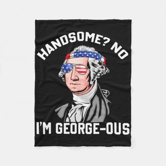 Couverture Polaire Beau No George Washington 1776 Funny 4th Of Ju (Devant)
