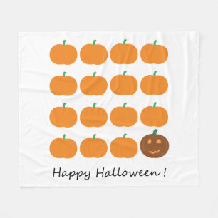 Couverture Polaire Beau Patch Citrouille Halloween