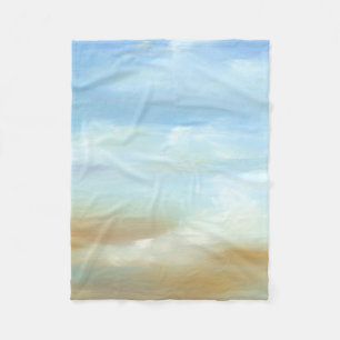 Couverture Polaire Beau paysage avec nuages fluides