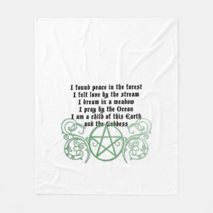 Couverture Polaire Beau poème Wiccan
