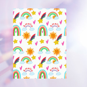 Couverture Polaire Beau Soleil Nuage Étoile Arc-en-ciel Nom pour Enfa