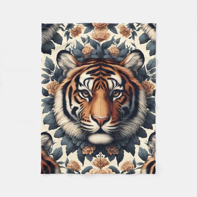 Couverture Polaire Beau tigre (Devant)