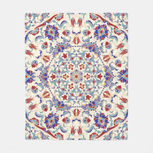 Couverture Polaire Beauté de Mandala : Mosaïque culturelle colorée