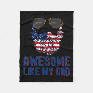 Couverture Polaire Beauté stupéfiante Comme Mon Père 4 juillet Patrio