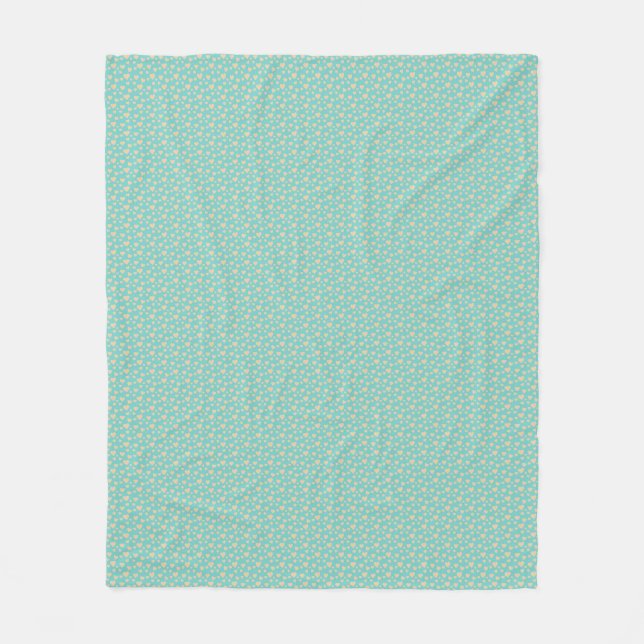 Couverture Polaire Beautiful blue hearts fleece blanket (Devant)