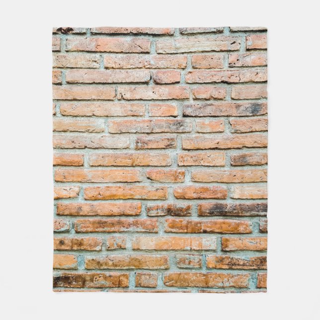 Couverture Polaire Beautiful brick wall Old classicabstract, architec (Devant)