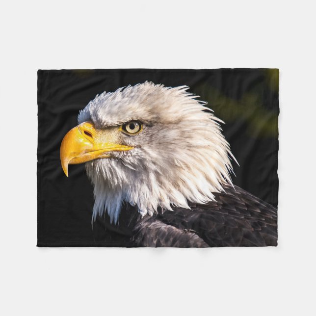 Couverture Polaire Beautiful Close-up Bald Eagle picture (Devant (Horizontal))