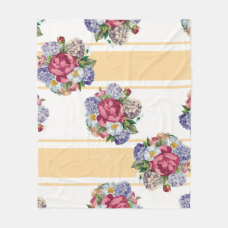 Couverture Polaire Beautiful floral seamless pattern with hydrangea p