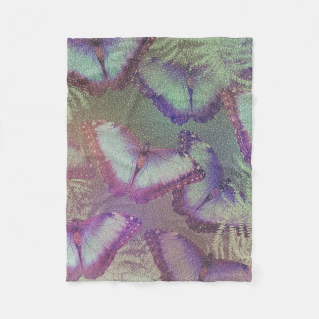 Couverture Polaire Beaux papillons (Devant)